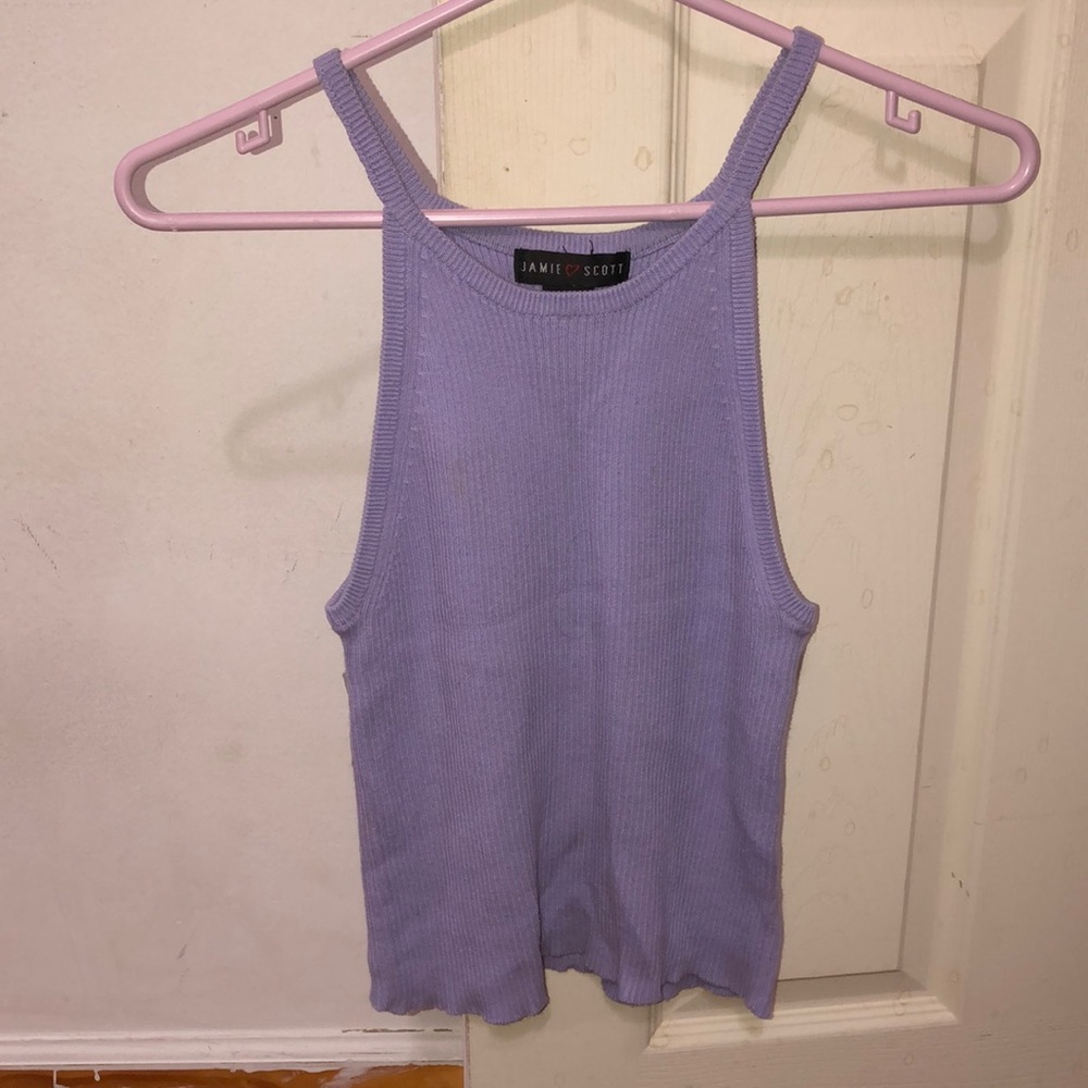 Cute lavender sweater tank top